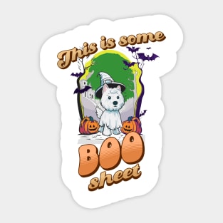 This is some boo sheet Sticker